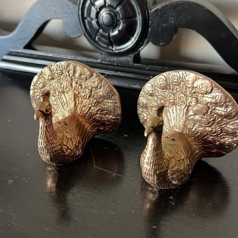 Pottery Barn Peacock Salt and Pepper Shakers
